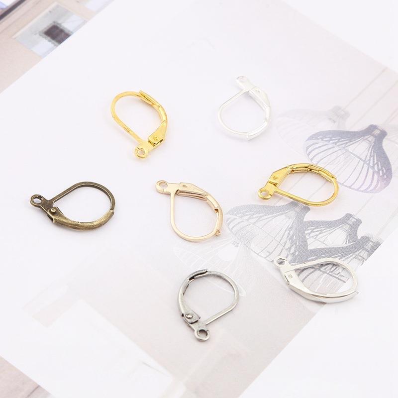 Picture of Copper French Ear Hook Ear Clip Handmade DIY Ear Jewelry Homemade Earrings Material Bag Accessories Cross-border Hot Sale