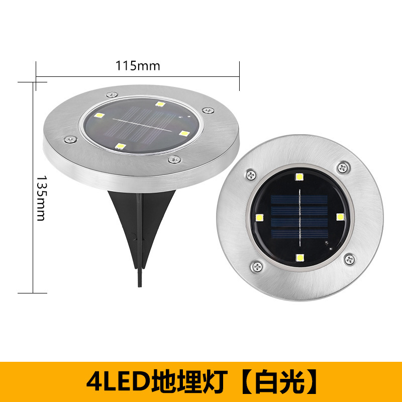 Picture of Solar Buried Lawn Lights Outdoor Landscape Lights Night Lights Courtyard Garden Rainproof Villa Outdoor Lights
