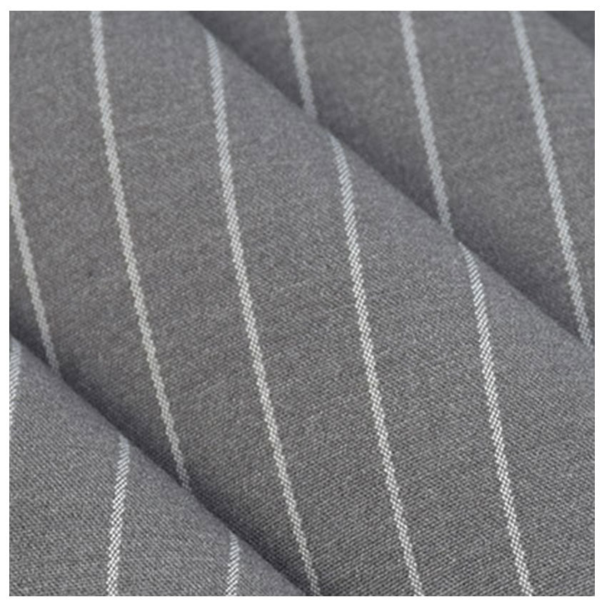 Four-sided elastic twill TR vertical stripe fabric polyester viscose stretch double-layer cloth casual fashion polyester fabric
