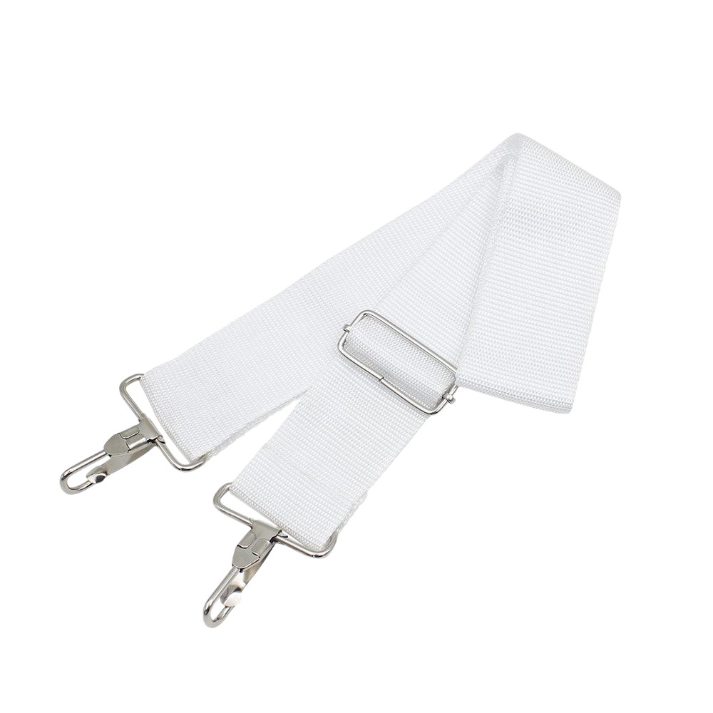 Wholesale white snare drum strap widened adjustable school band drum team shoulder strap nylon strap