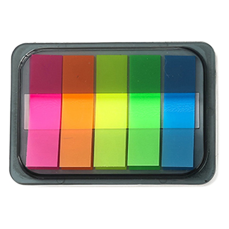 Color PET fluorescent Post-it notes n times Student Office Mark bookmark instructions note stickers index stickers wholesale