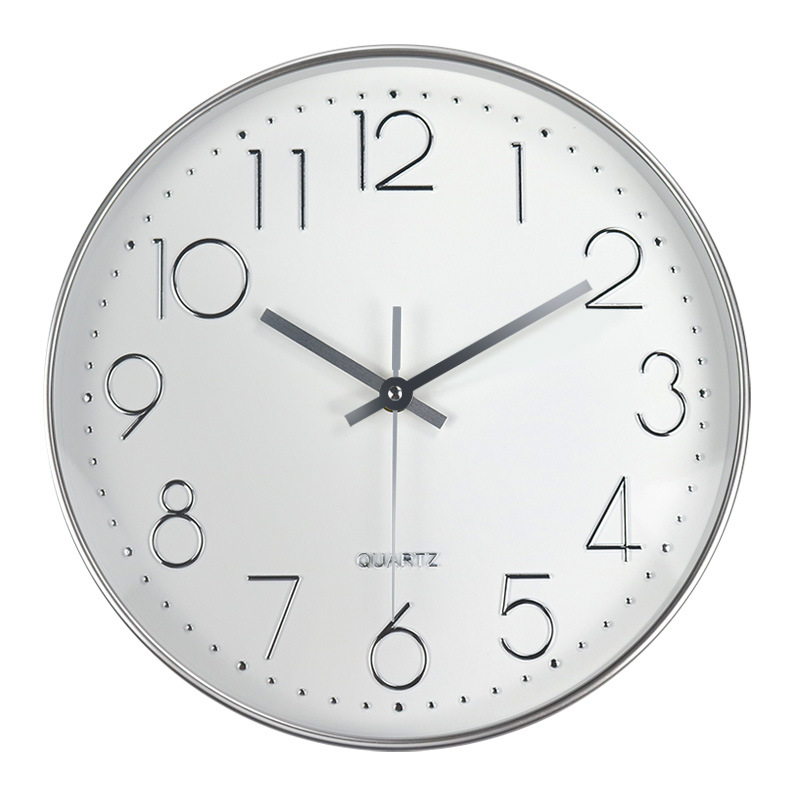 Picture of [14 inch 35cm] fashion mute wall clock creative three-dimensional digital scale wall clock clock non-punch clock