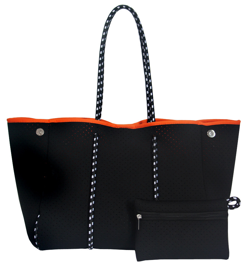 Picture of Diving Material Perforated Beach Bag European and American Fashion Portable Shoulder Strap Mother Bag Outdoor Casual Bag Portable Women's Bag for Women