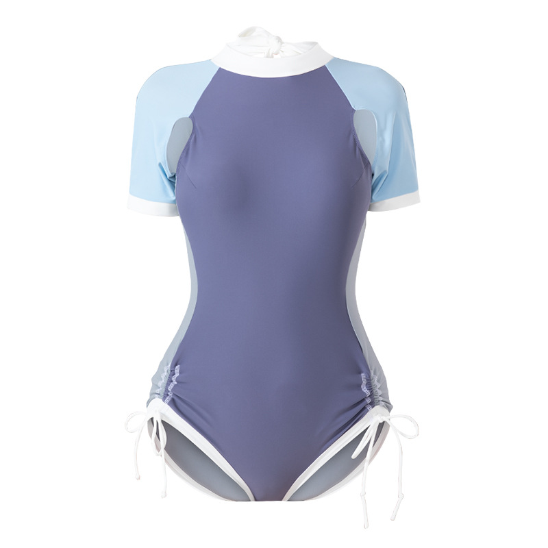 Picture of Women's One-Piece Swimsuit Covers Belly, Looks Slimming, Backless Triangle Swimsuit, Hot Spring Seaside Vacation Swimwear
