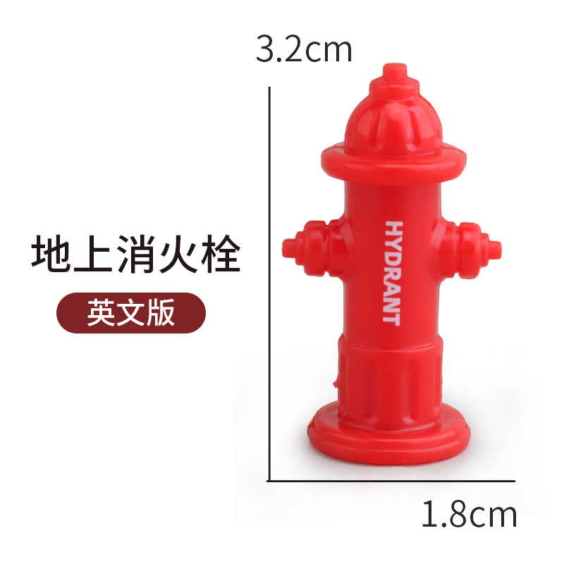 Picture of Cross-border miniature model children's teaching cognitive toys road traffic parking lot roadblock simulation props