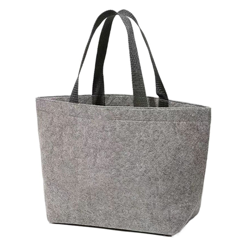 Felt handbag shopping shopping bag environmental protection non-woven bag with zipper portable large capacity printing logo