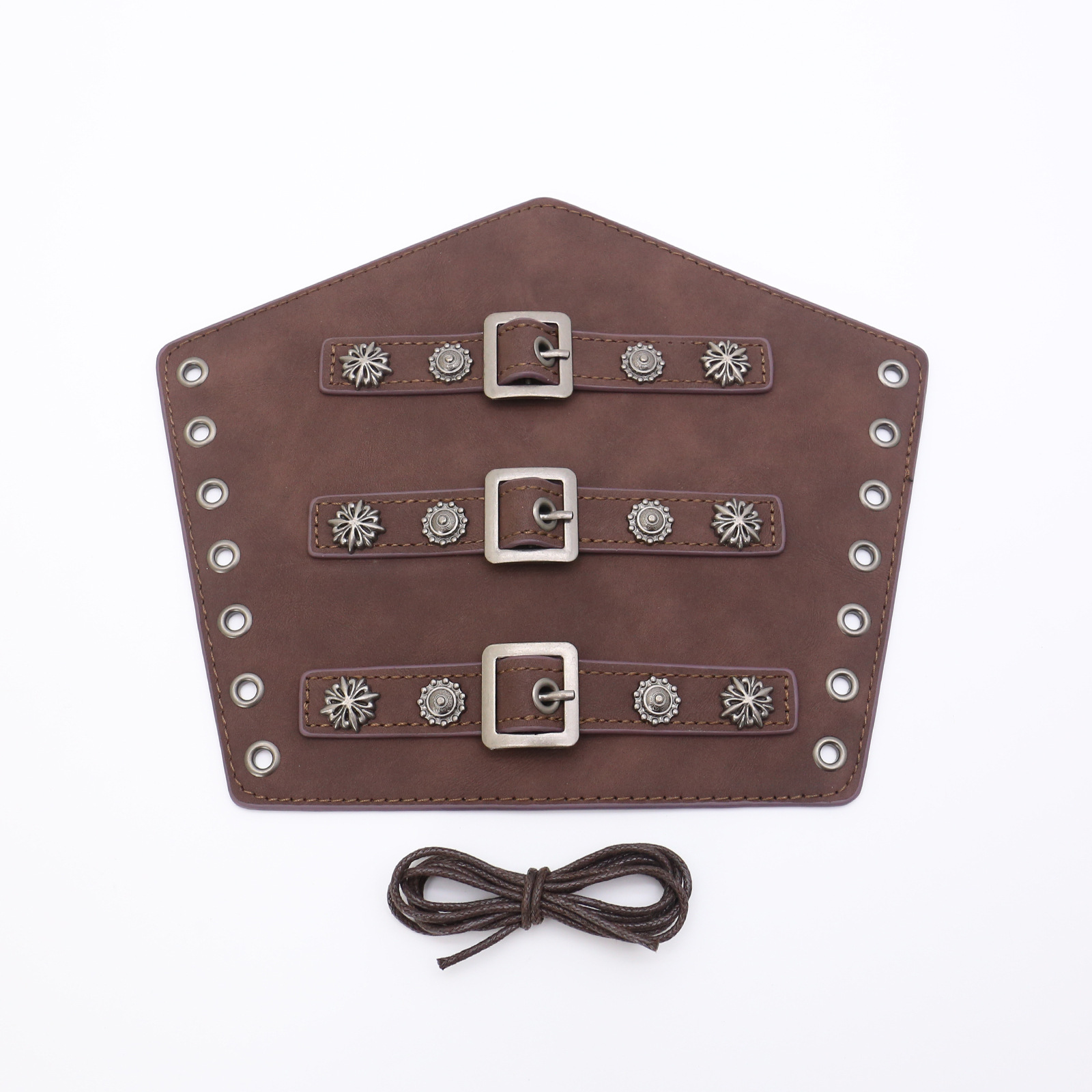 Picture of Cross-border Medieval Men's Leather Bracer Retro Punk Hand Guard Carnival cosplay Costume Accessories Arm Guard
