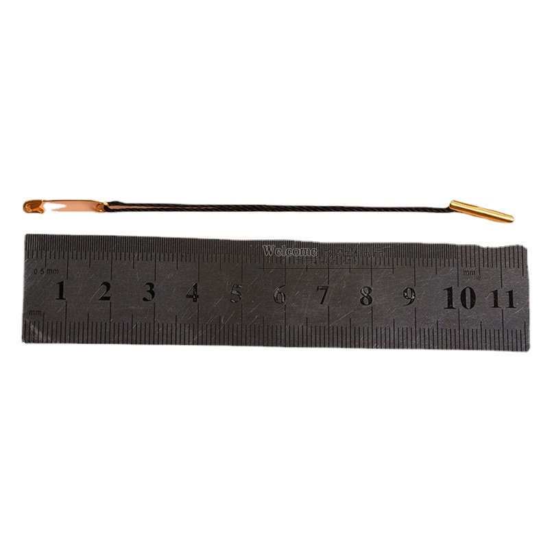 in stock wholesale gold and silver thread pin thread buckle buckle pin hanging grain clothing tag rope underwear underwear tag rope