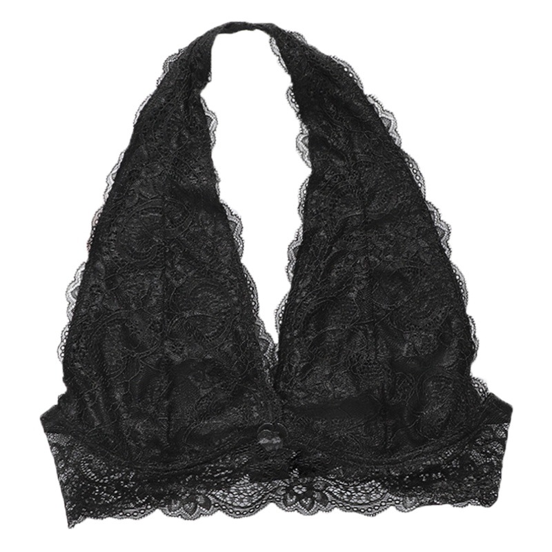 Chang Lizi sexy lace underwear French triangle cup without steel ring ladies bra ultra-thin seamless bra wholesale