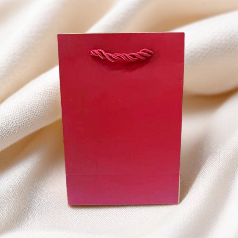 Maroon Gift Large Toy Bracelet Box Handbag English Jewelry Live Broadcast Storage Laminated Paper Bag