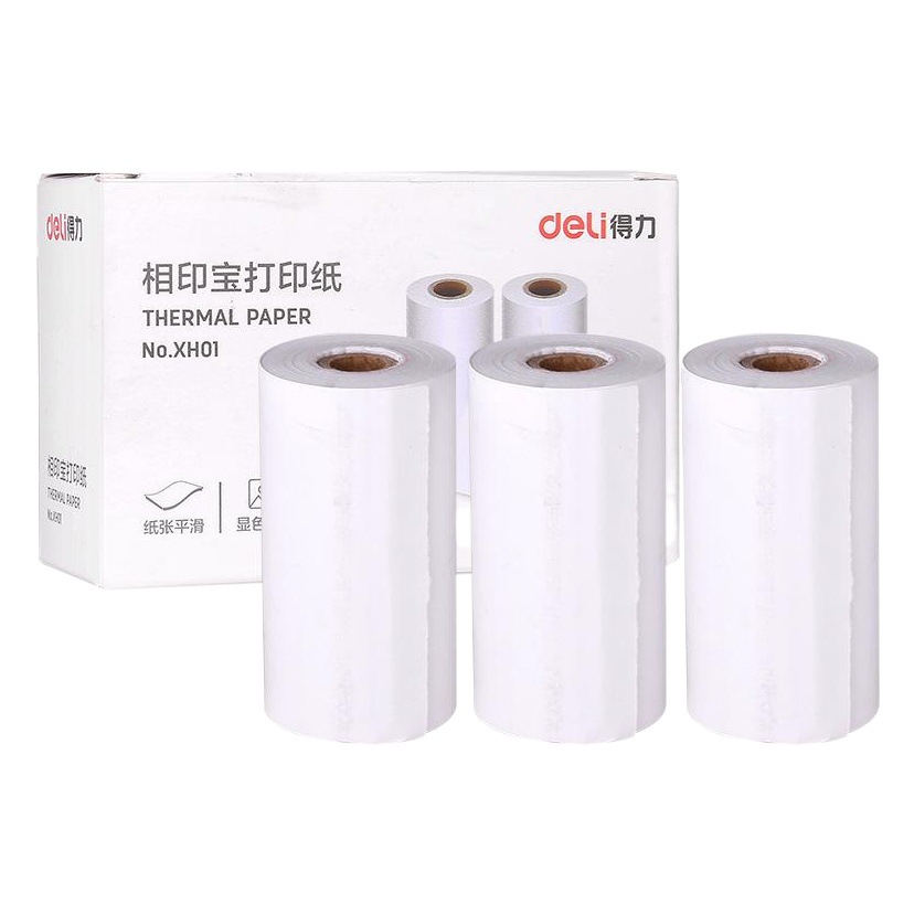 Deli XH01 thermal printing paper 57 wide * 30 (diameter) camera treasure special boxed 3 rolls of new products wholesale