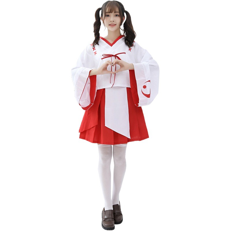 Japanese anime new crescent moon and wind improved kimono platycodon grandiflorum witch women's women's clothing cosplay clothing suit