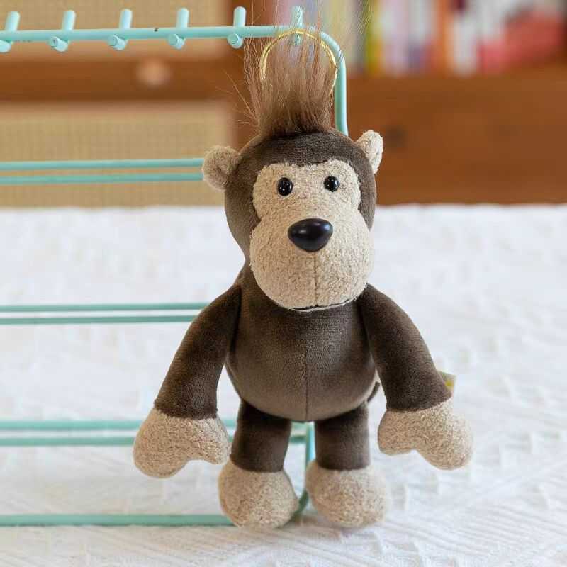 Picture of Lion Pendant Animal Keychain Tiger Zebra Raccoon Turtle Dog Wolf Dog Backpack Bag Pendant Doll