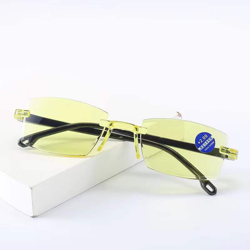 Picture of Smart Zoom Anti-Blue Light Frameless Trim Presbyopia Glasses Stall Selling Street Dual-Light Presbyopia Glasses