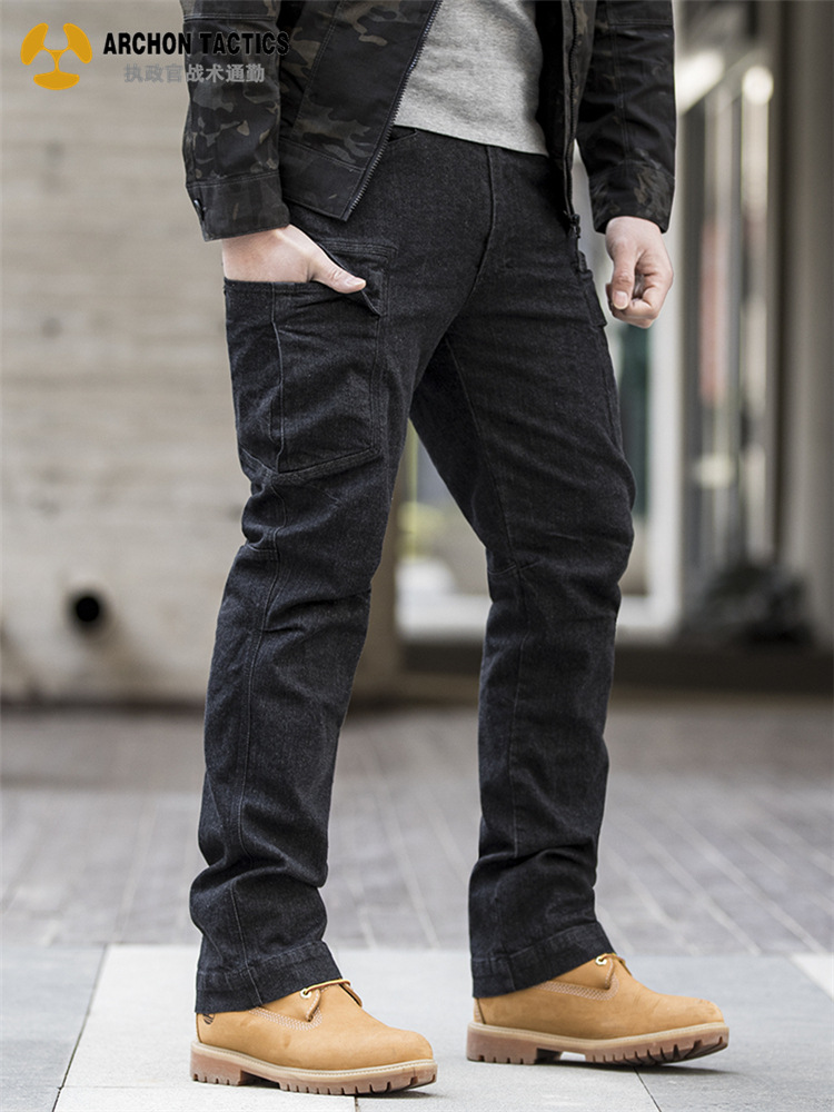 Picture of Archon Tactical Pants Men's Wear-resistant Multi-pocket Stretch Jeans Multi-functional Outdoor Overalls for Military Fans