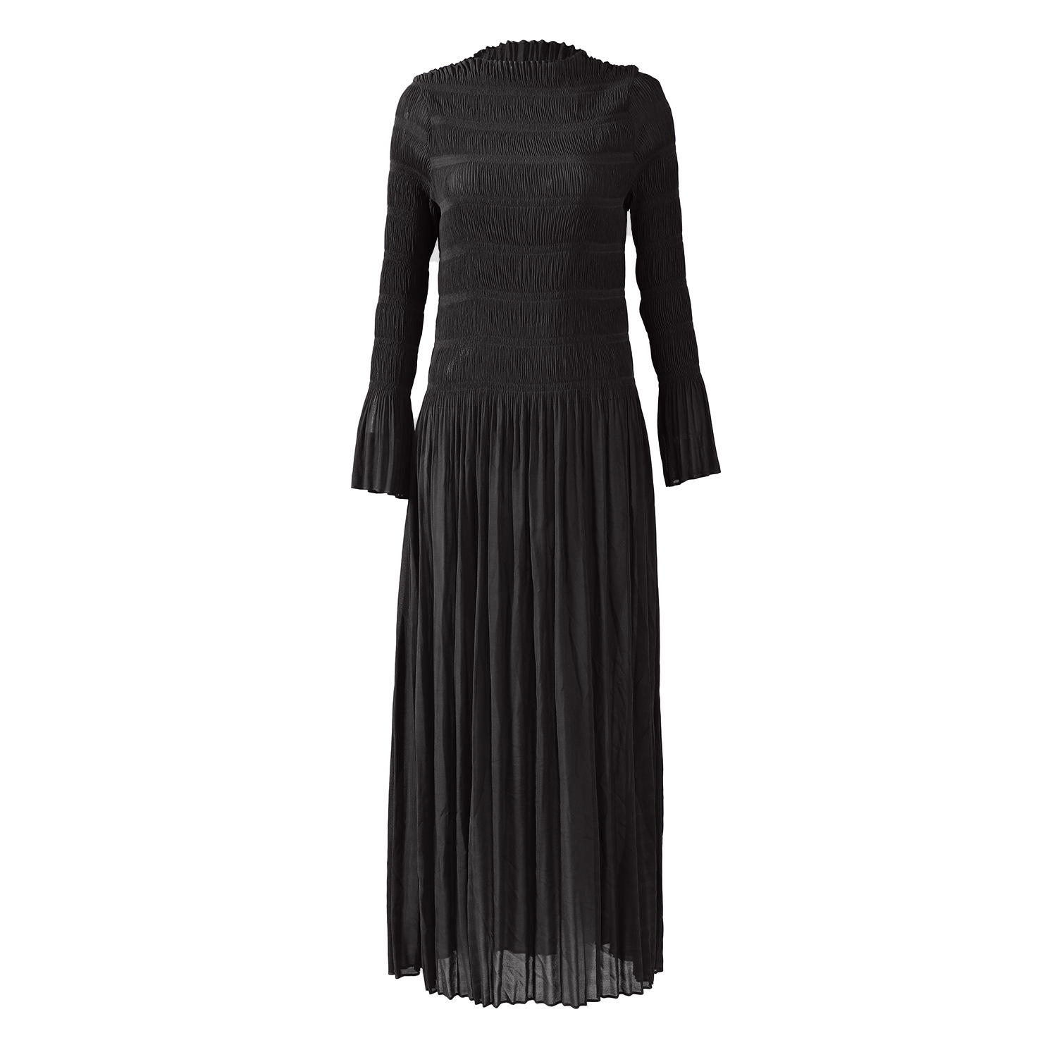 Picture of European and American Clothing Long-Sleeved Dress for Women 2024 Early Autumn New Large Size Slim Round Neck Elegant Elegant A-Line Long Skirt