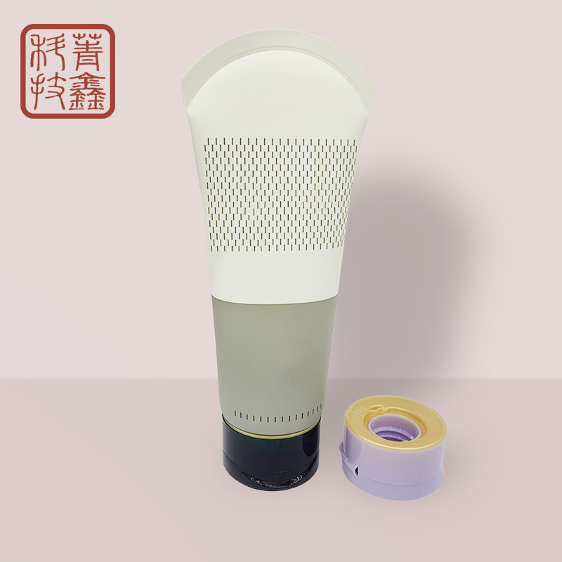 New product control hose packaging cosmetic packaging PE hose 120g100g curved tail hose Guangzhou manufacturers