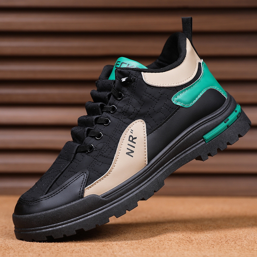 Men's Shoes Fashion Simple Comfortable Casual Sneakers Korean Version Versatile Men's Shoes Low-Top Lace-Up Cross-Border Dad Shoes