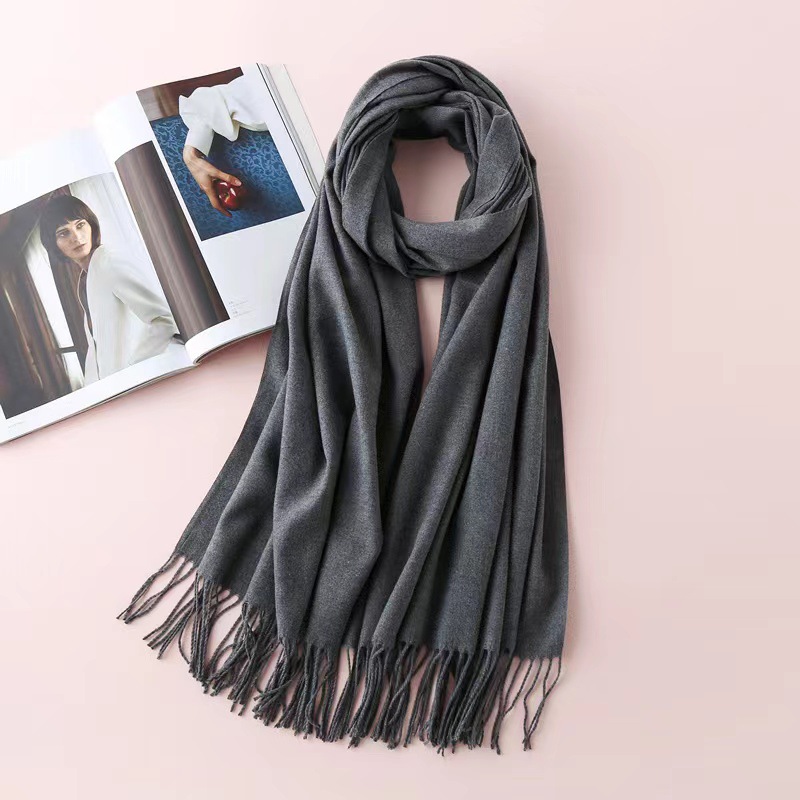 Picture of Imitation Cashmere Scarf for Women in Autumn and Winter, Warm Outer Wear, Japanese and Korean Sweet Gift, Fashionable Shawl, Factory Direct Sales, Cashmere Texture