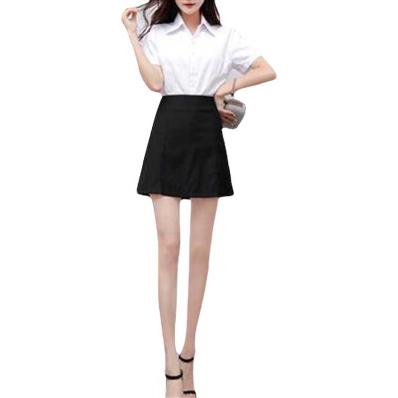 Picture of 2021 Spring and Summer New Professional Workwear Tight Waist Suit Skirt Black A- line Skirt Slim Fit Slimming Hip Skirt