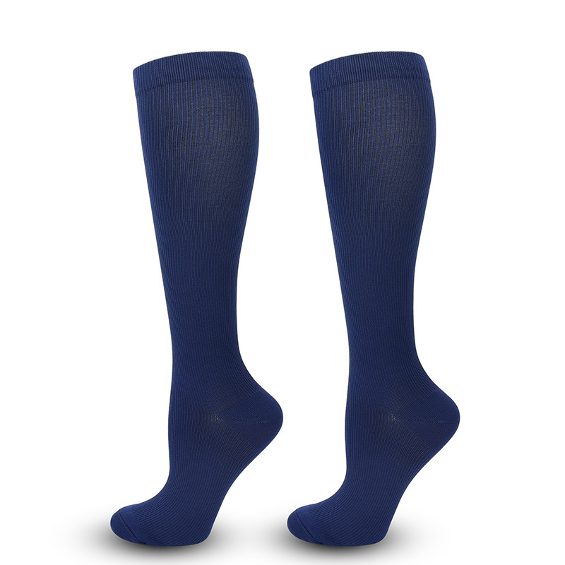 Picture of Solid Color Sports Compression Socks Anti-flexure Compression Socks Running Stretch Socks Suitable for Nurse Wrap Calf