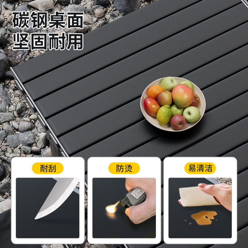 Picture of Camping table and chair, portable outdoor folding table, egg roll table, picnic table, picnic table, picnic table, simple stall small table