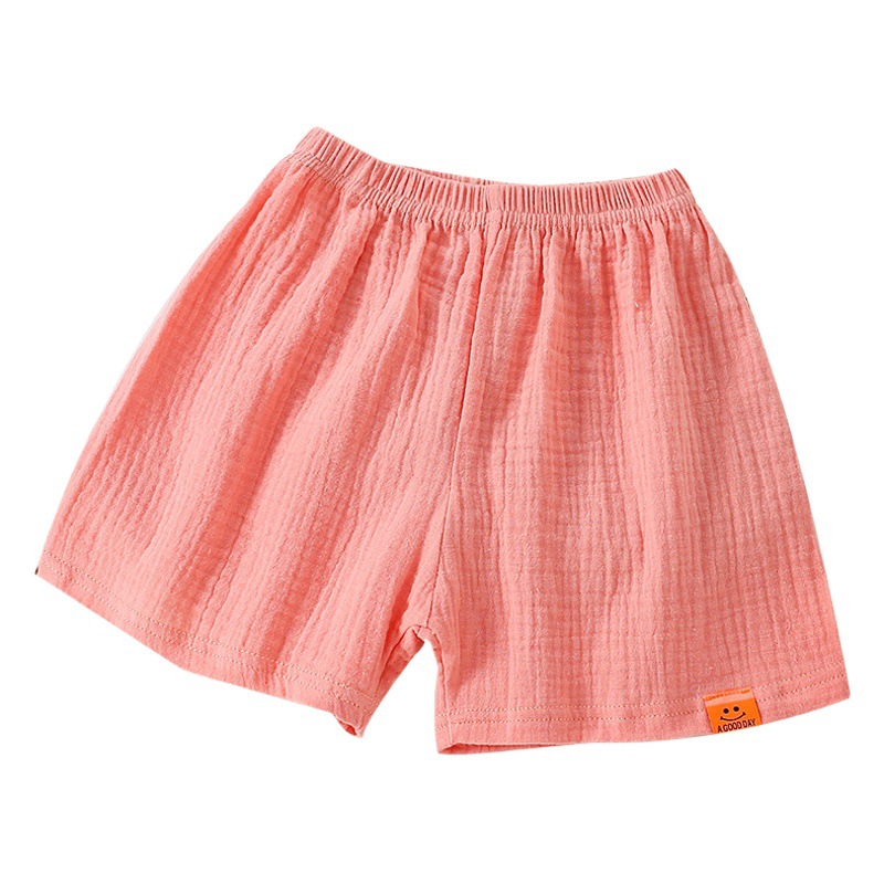 Children's Shorts Cotton Gauze Thin Pants Summer Candy Color Baby Shorts Boys and Girls Outer Wear Casual Pants