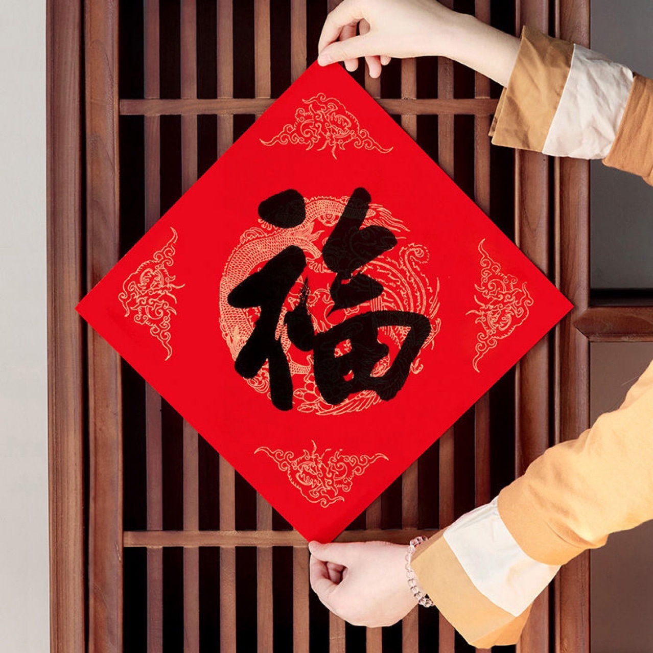 Wannian Red Fortune Red Paper Blank Spring Festival Couplets Couplets Paper Handwritten Spring Festival Red Paper Large New Year Copy Red Square