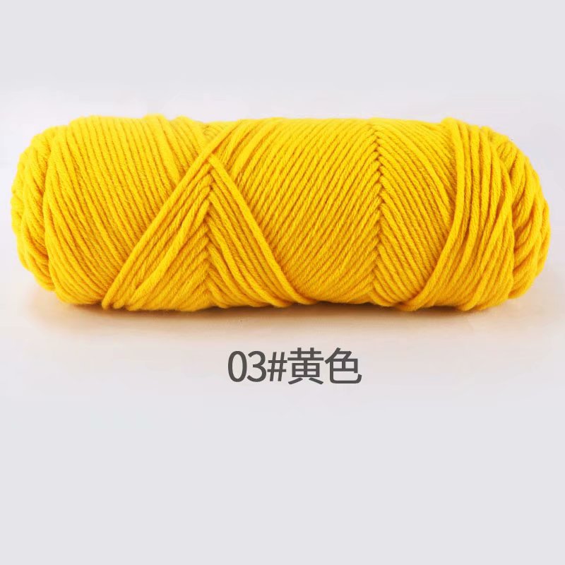 Picture of 8-Strand Lover's Cotton Yarn for Knitting Scarves, Multi-Strand Milk Cotton Baby Cotton Yarn for Knitting Hats and Coats by Hand