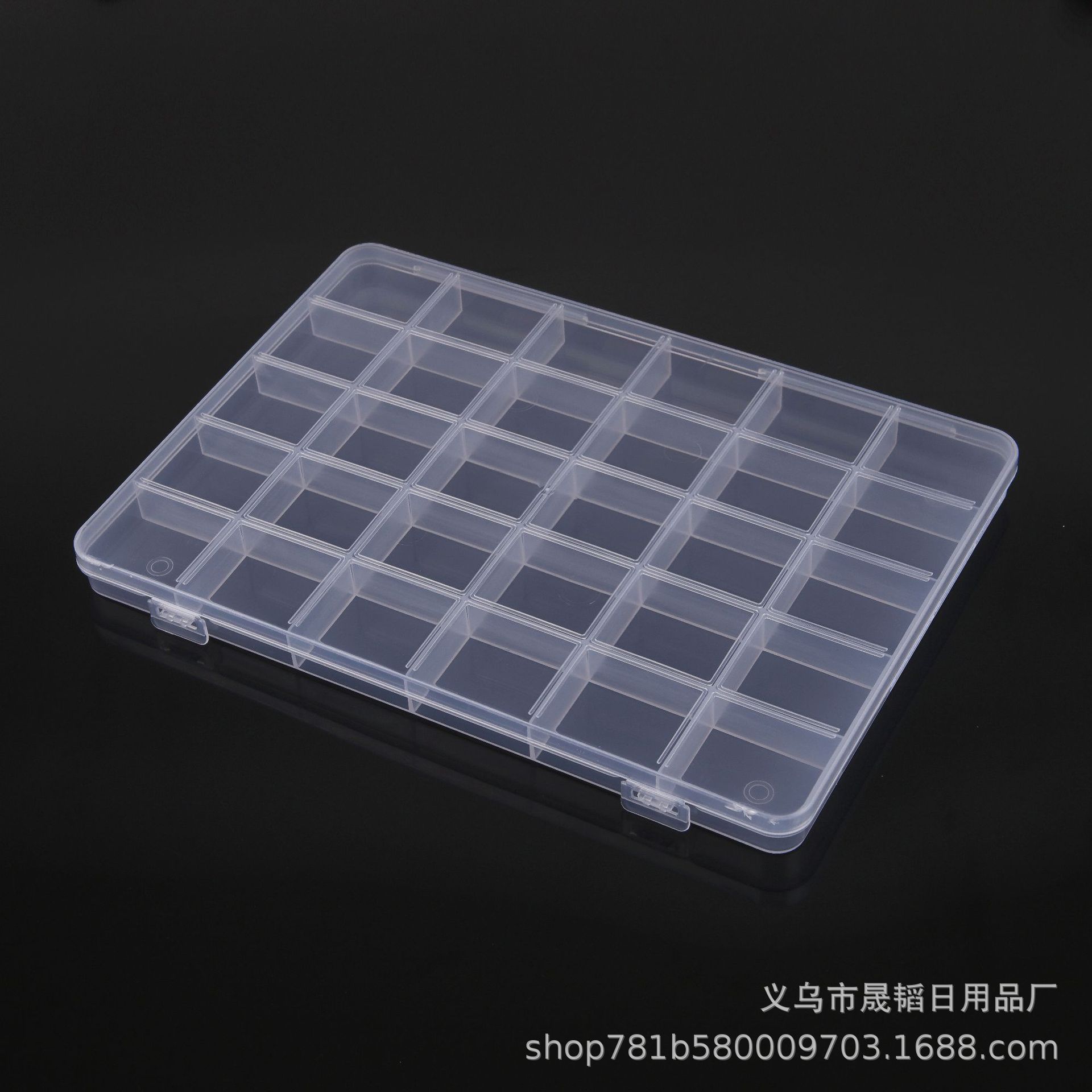 30 Grids Transparent Storage Box DIY Rubber Band Rice Beads Bead Anti-channeling Box Plastic Box Soft Clay Box Hardware Screw Box