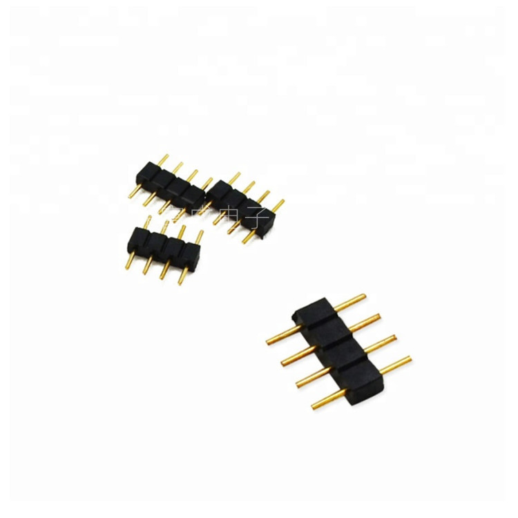 Picture of RGB4p pin RGB4p pin 5p round hole pin row female LED lamp strip 4p solder-free connector