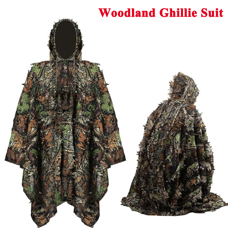 Cross-Border explosion models Jesus survival 3D camouflage clothing bionic camouflage cloak tactical hunting leaf cloak
