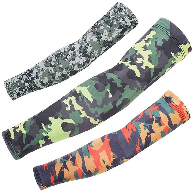 Summer Camouflage Sunscreen Ice Silk Sleeves Cycling Climbing Fishing Running Real CS Supplies Tattoo Sleeves