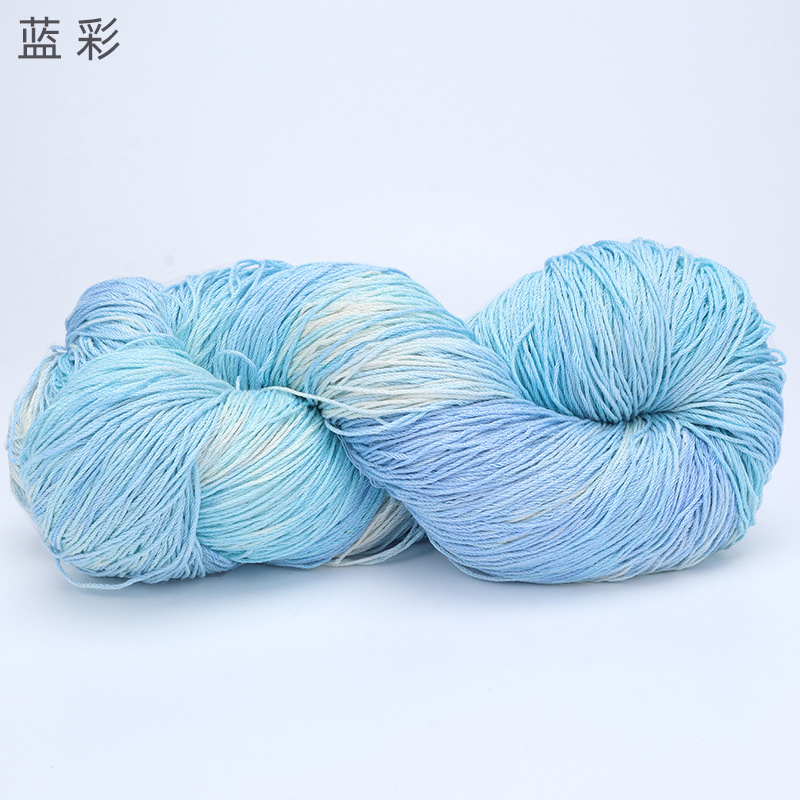 Picture of Cross-border hot-selling segment dyed Tencel flax thread handmade diy color halo fashion yarn wool group wholesale