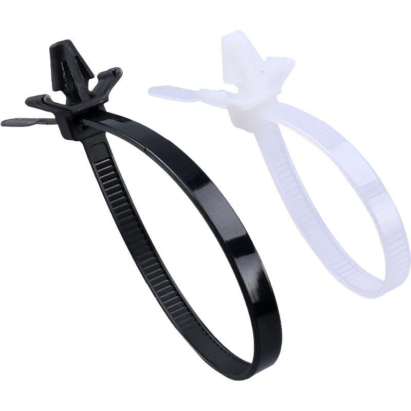 Plug type cable tie flying head nylon cable tie 3*130 4*150 5*160 5*200 car cable tie