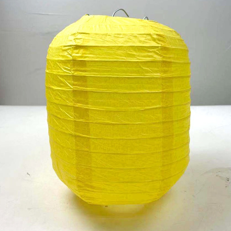 Picture of Japanese Style Wax Gourd Paper Lantern Foldable Antique Hand-painted Luminous Lampshade Bar Restaurant School Decoration Hanging Ornament