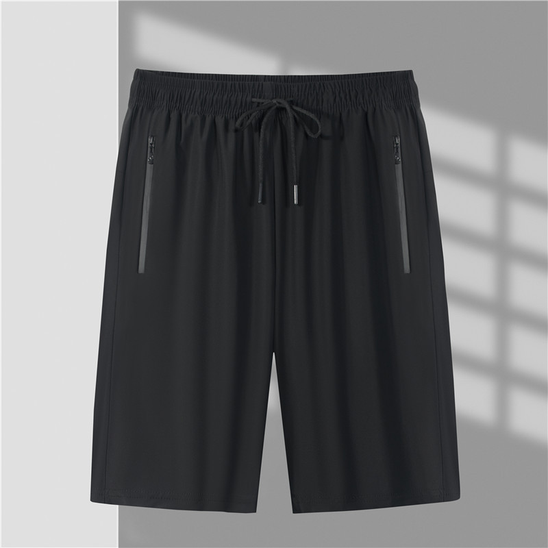 Ice silk pants men's summer thin men's casual pants breathable ankle-tied loose cropped pants quick-drying air conditioning sports pants