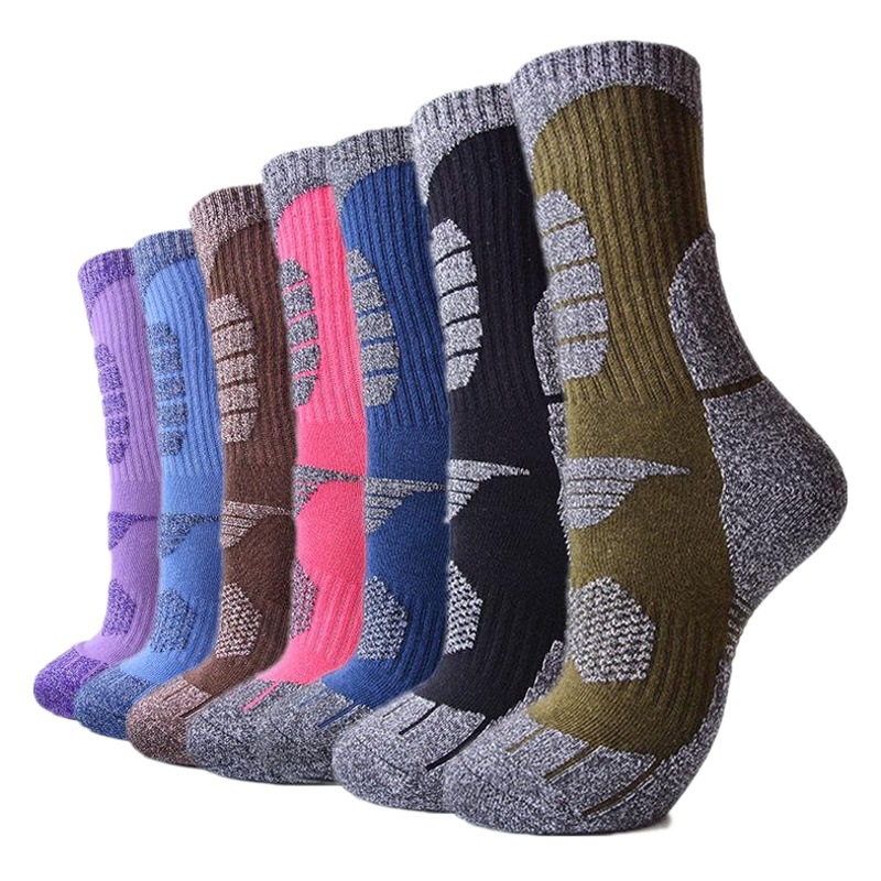 Factory direct hiking tube thickened wear-resistant arbitrary pulled wool cotton men and women hiking hiking hiking socks wholesale