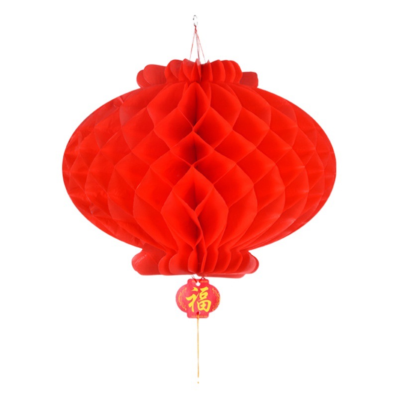 Spring Festival Lantern Wedding Lantern New Year Red Lantern New Year Balcony Decorative Small Paper Lantern Wholesale