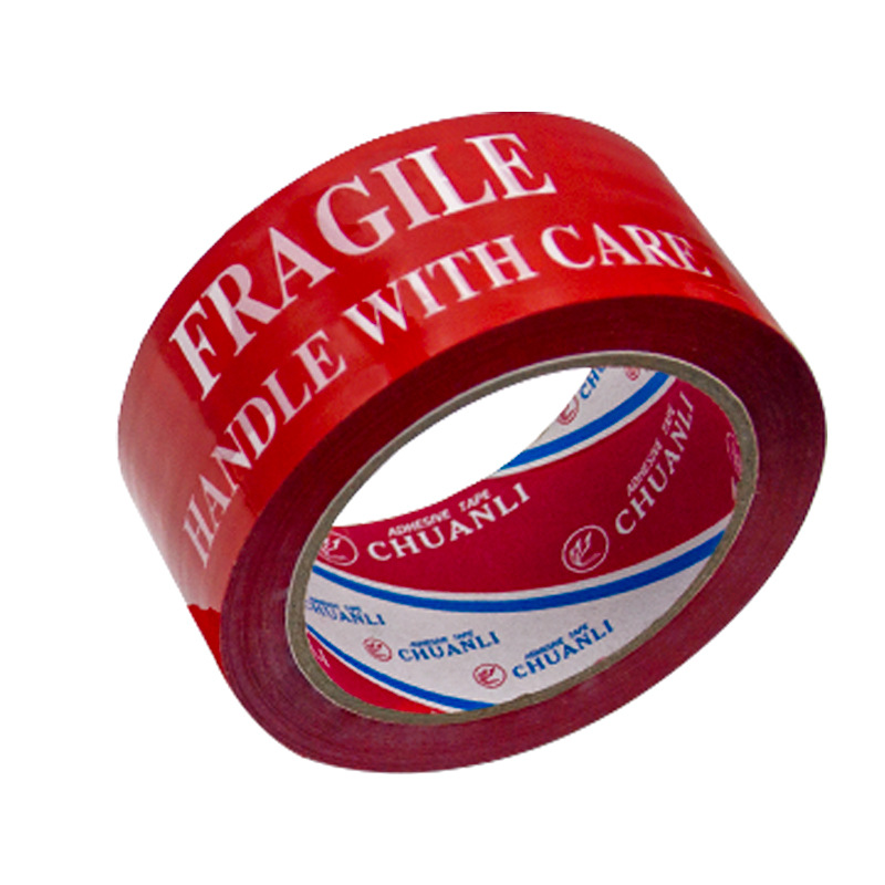 Picture of Tape manufacturers fixed sealing box packing tape FRAGILE fragile warning English letters warning tape