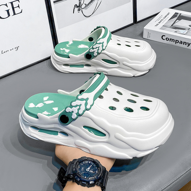 Men's Summer Outdoor Non-Slip Beach Trendy Fashion Popular Influencer Couple Personality Casual Closed-Toe Sandals