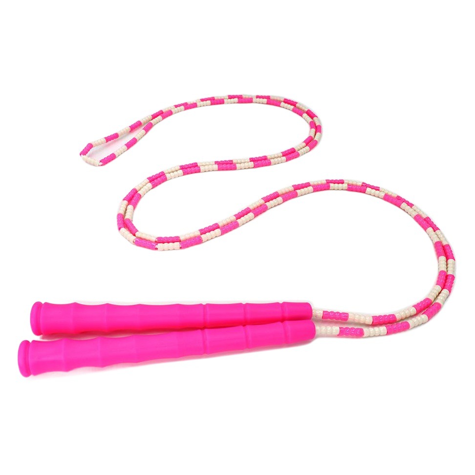 Picture of Manufacturer Wholesale Children's Fitness Sports Pattern Skipping Rope Kindergarten Competition Soft Bead Bamboo Skipping Rope for Primary School Students