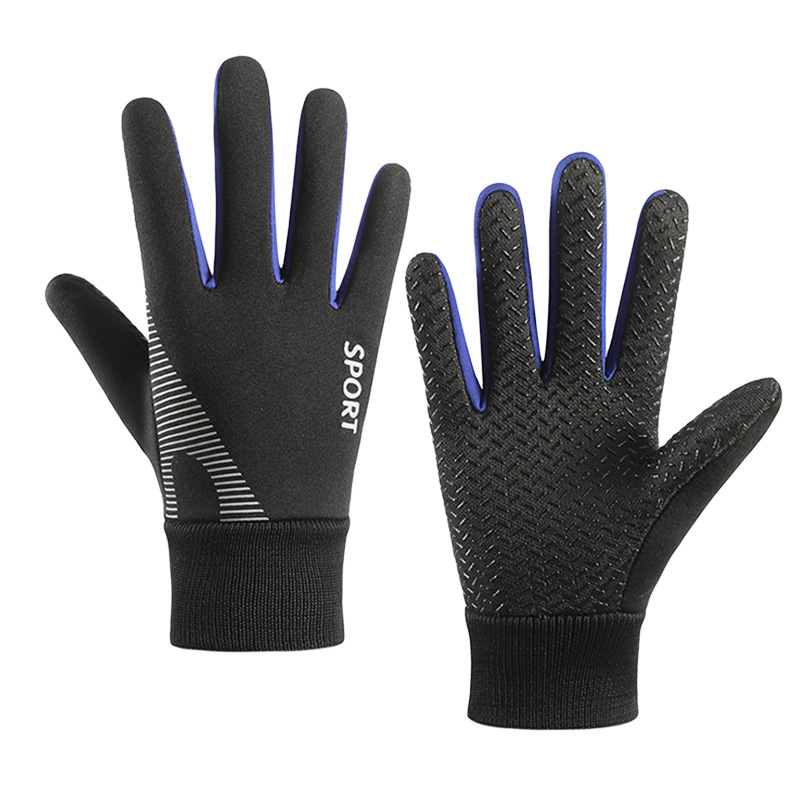 Picture of New children's gloves warm boys and girls children medium and big children fleece-lined riding non-slip windproof waterproof wholesale