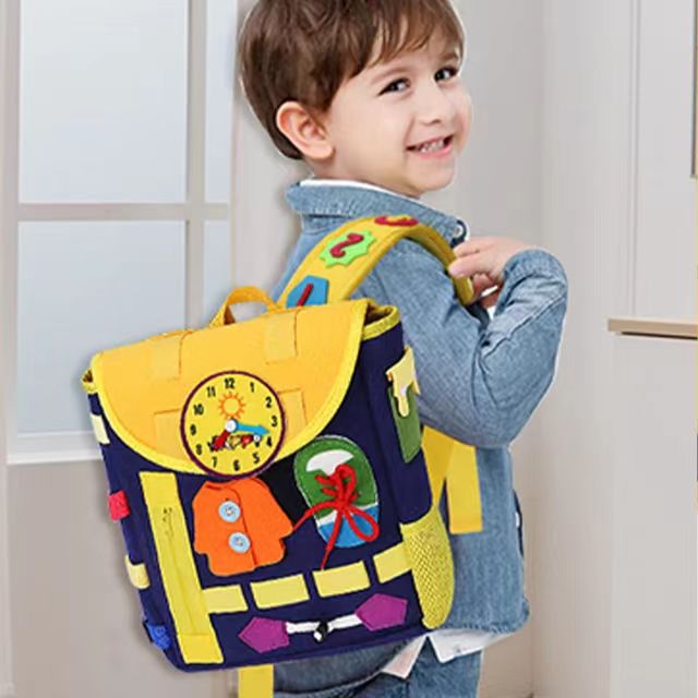 Amazon New Felt Children's Toy Bag Early Childhood Education Skills Activity Board Felt Bag Learning Board