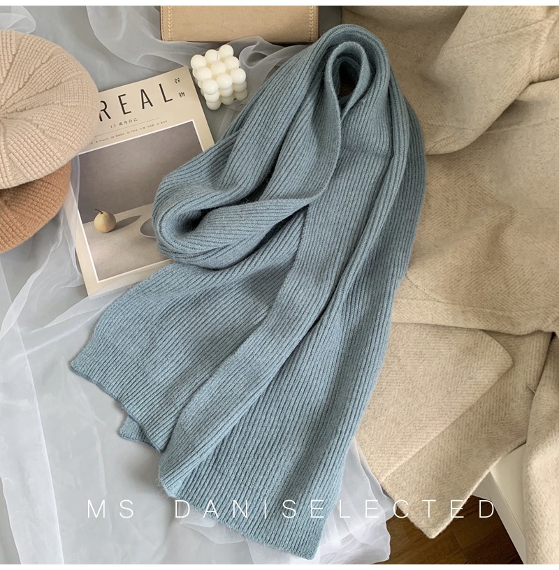 Picture of K-Style 2024 New Scarf for Women in Winter, Versatile Soft and Warm Knitted Thickeneded Ins Student Couple Scarf Trend