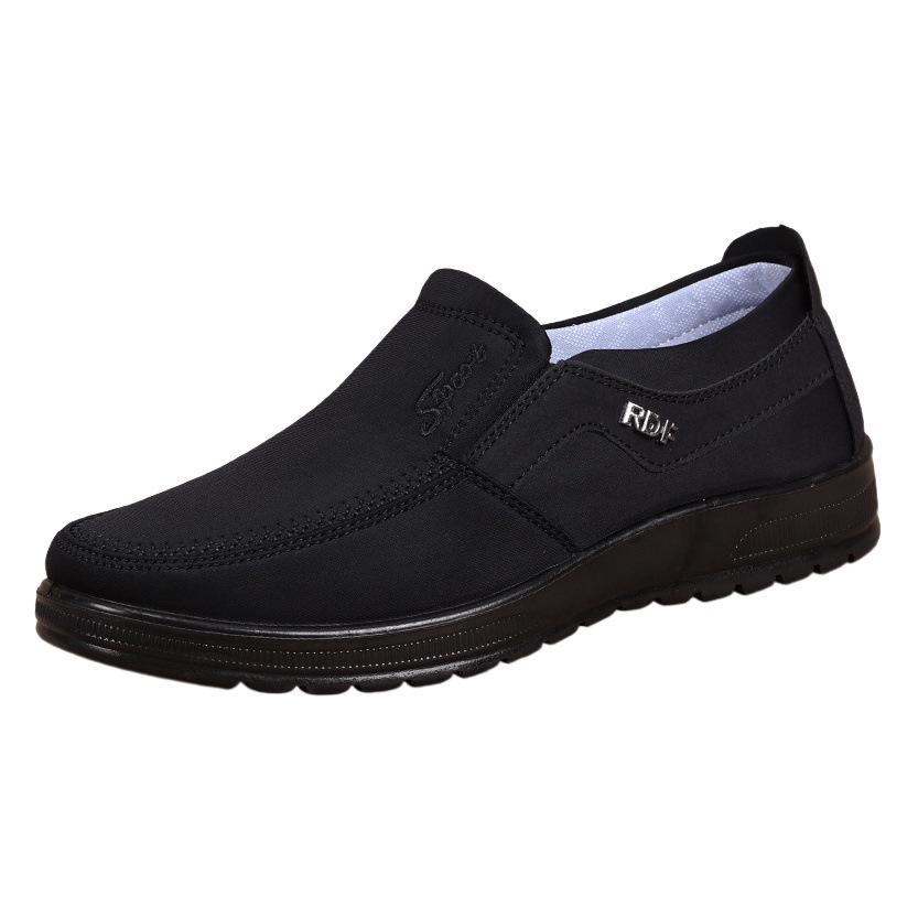 Factory wholesale plus size polyurethane cloth shoes old Beijing cloth shoes waterproof wear-resistant lightweight one-foot casual shoes for the elderly