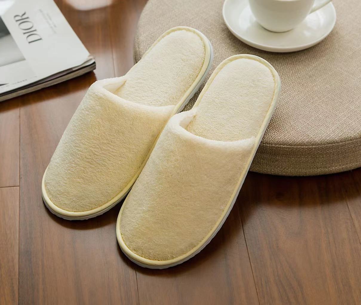 Picture of Hotel Guest House Supplies Disposable Slippers Home Aviation Coral Spot slipper Travel Beauty Salon