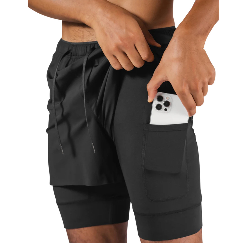European Code Cross-border Men's Sports Leisure Shorts Track and Field Running Fitness Training Quick-drying Breathable Shorts Crazy Muscle