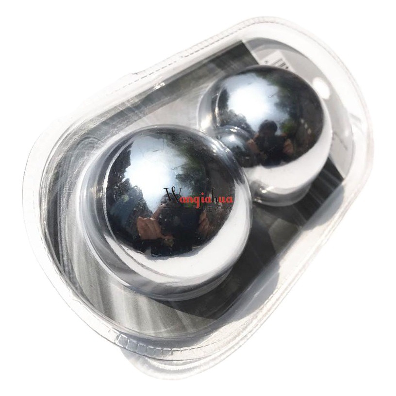 Fitness Steel Ball Baoding Iron Ball for the Elderly Kang Solid Handball Massage Turning and Holding Health Health Ball 55mm Suction Card Package