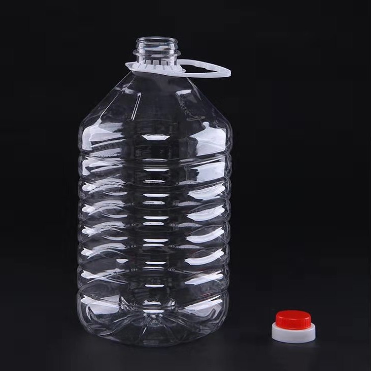 Thick transparent plastic oil bottle oil barrel 10kg wine barrel PET Salad Oil pot wine bottle manufacturer